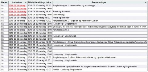 Sæson 2019