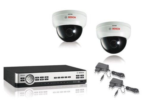Videoovervågningssæt - DVR + 2 kam. + 500GB disk (BOSCH)
