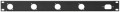 RCP-8733U 19'' frontplade 1U m/huller