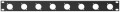 RCP-8732U 19'' frontplade 1U m/huller