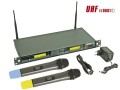 Dobbelt PLL trdls 8-kanal UHF mikrofonsystem