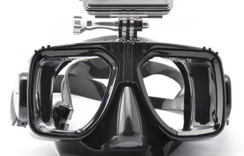 GoPro Dykkermaske med holder. Fs i Sort,Bl,Rd,Gul. Skriv farvevalg i beskedfelt.