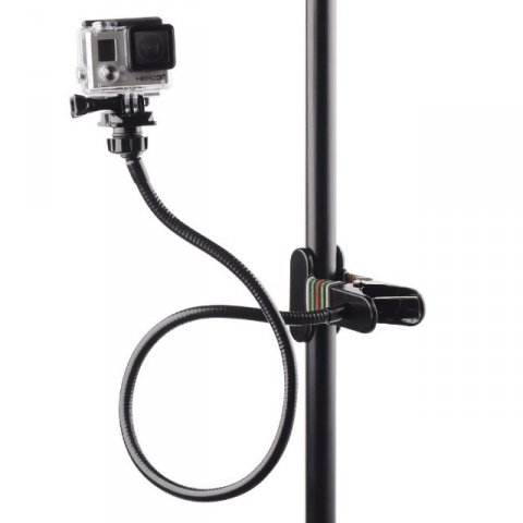 GoPro Clamp med ultra lang flexi-arm.