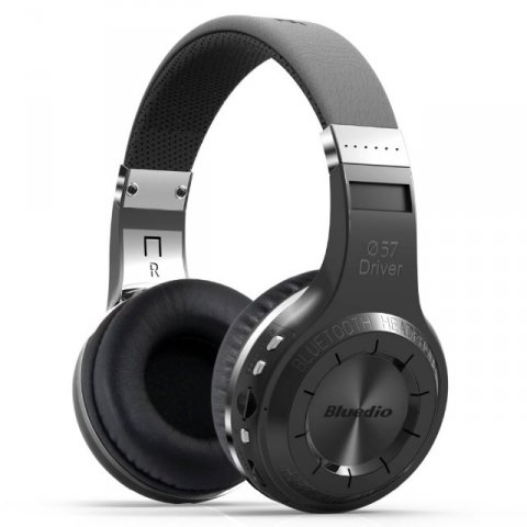 Bluedio hurricane trdlse Bluetooth hovedtelefoner med indbygget mic.Ultra bas. FM radio og SD kort indgang. Sort udgave.
