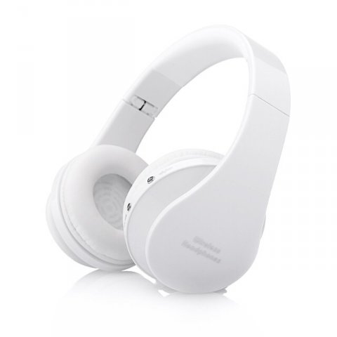 Bluetooth trådløse Hovedtelefoner sammenfoldelig udgave.Hvid version.