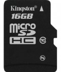 Kingston micro sd kort til GoPro. 16GB Hurtigt Class10 kort beregnet til action kamera