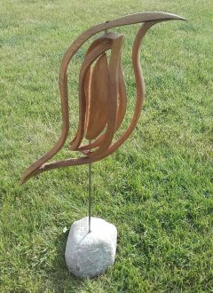 Skulptur i Eg