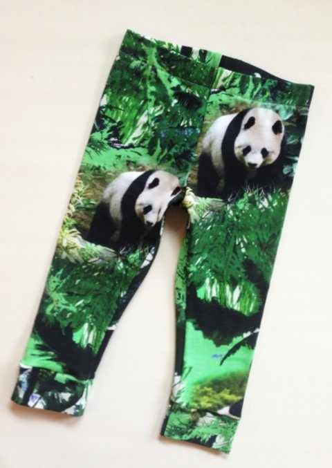 Leggins med pandaer STR. 80