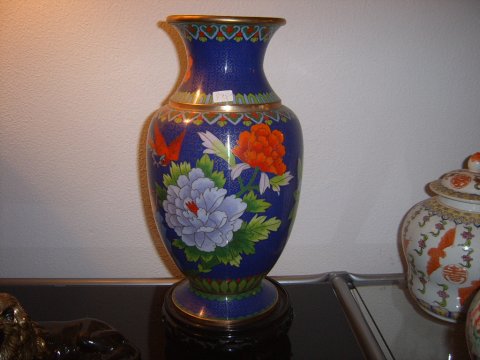 Kinesisk cloisonne vase