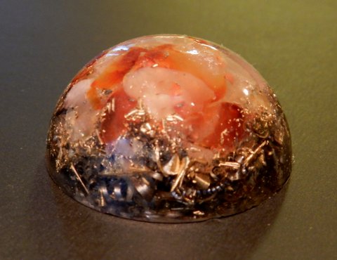 Handmade orgonite (red agate)