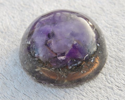 Handmade orgonite (with amethyst)