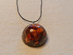 Red agate pendant
