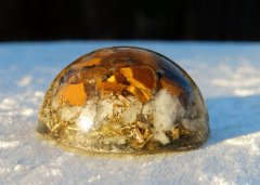 Handmade orgonite (clear quartz & tiger's eye)