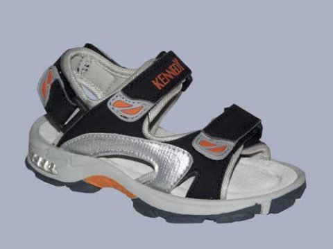 sandal skind sort med blink